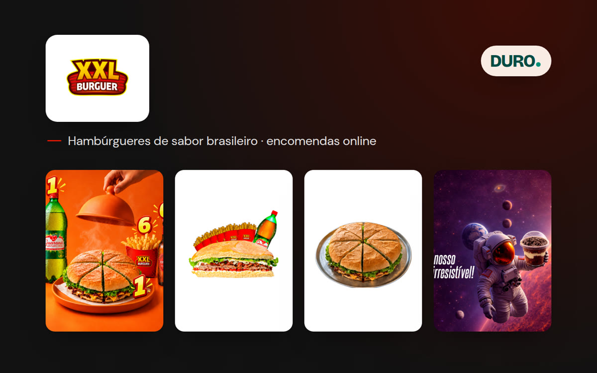 Website XXL Burguer